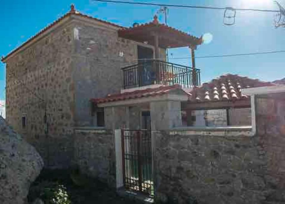 Villa Traditional Stone-Built House With Great View Kontias Exterior foto