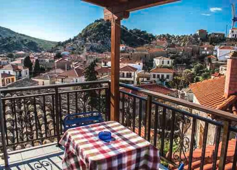 Villa Traditional Stone-Built House With Great View Kontias Exterior foto